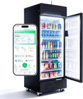 AFEN Vending Machines for Business, 530L AI Smart Vending machine with Vision Recognition, Grab & Go Open Door, Cashless Snack & Drink Combo with App Management for Office/School/Gym