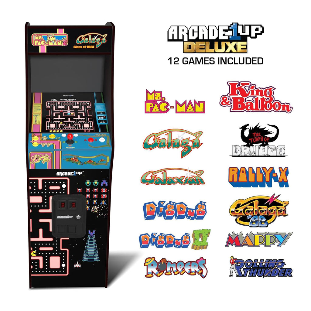 ARCADE1UP Golden Tee 3D Deluxe Arcade Machine, Built for Your Home, Over 5-Foot-Tall Cabinet with 8 Classic Games