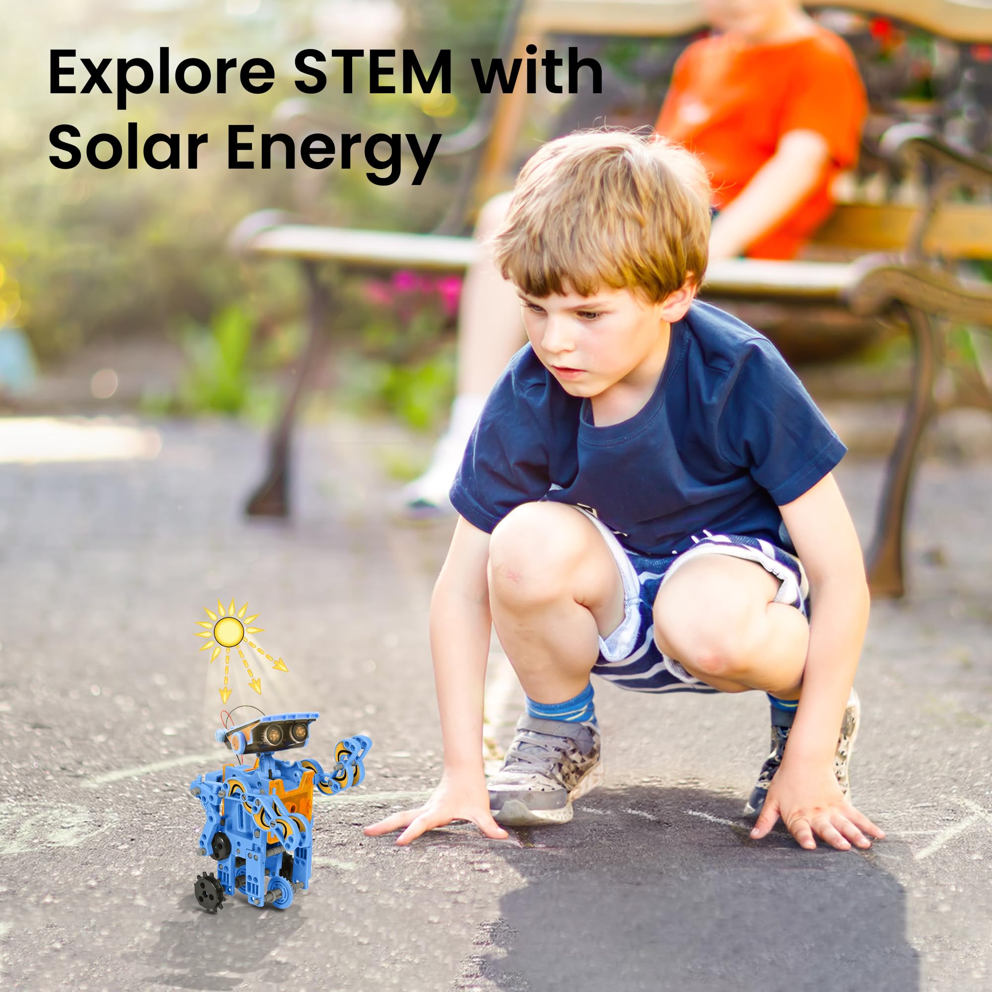 Sillbird 12-in-1 Solar Robot Building Kit STEM Gift for Boys Aged 8-13, DIY Science Educational Robotic Toys for Kids Teens Birthday, Powered by the Sun with 190 Pieces