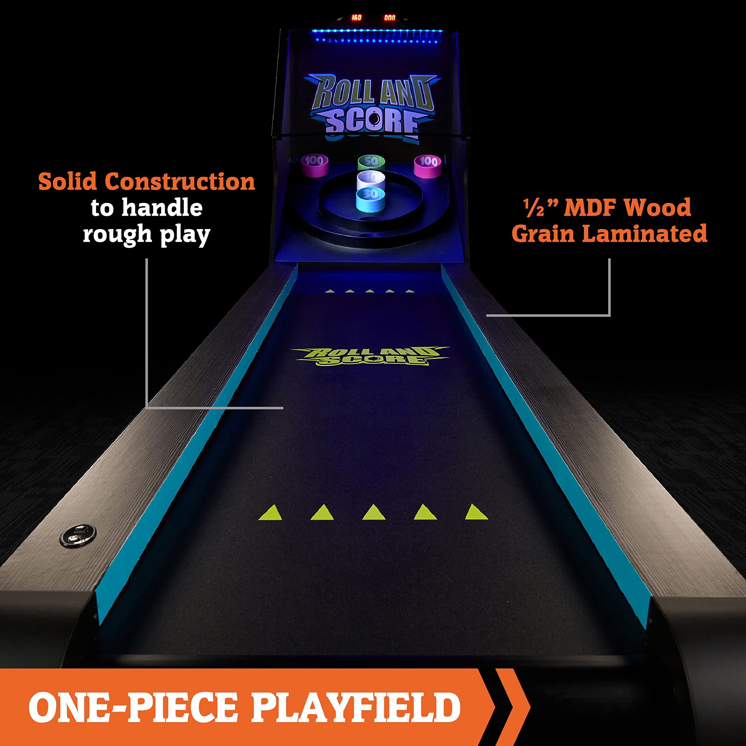 Hall of Games Roll & Score Multiple Styles Arcade Game Collection, Durable & Stylish Designs with Game Balls, Perfect for Family Game Rooms