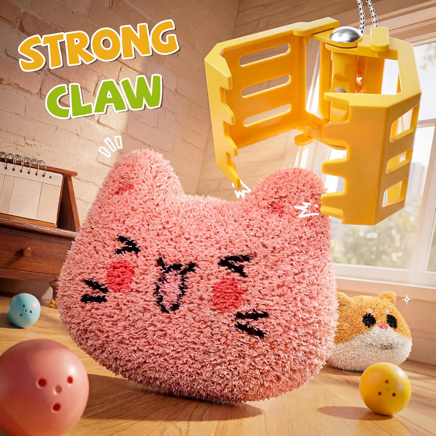 Mini Claw Machine for Kids, Toy Claw Machines Include Plush Prizes, Vending Machines Toys for Girls 4 5 6 7 8, Kids Arcade Game with Adjustable Sound, Birthday Gift for 3 4 5 6 Year Old Boy Girl