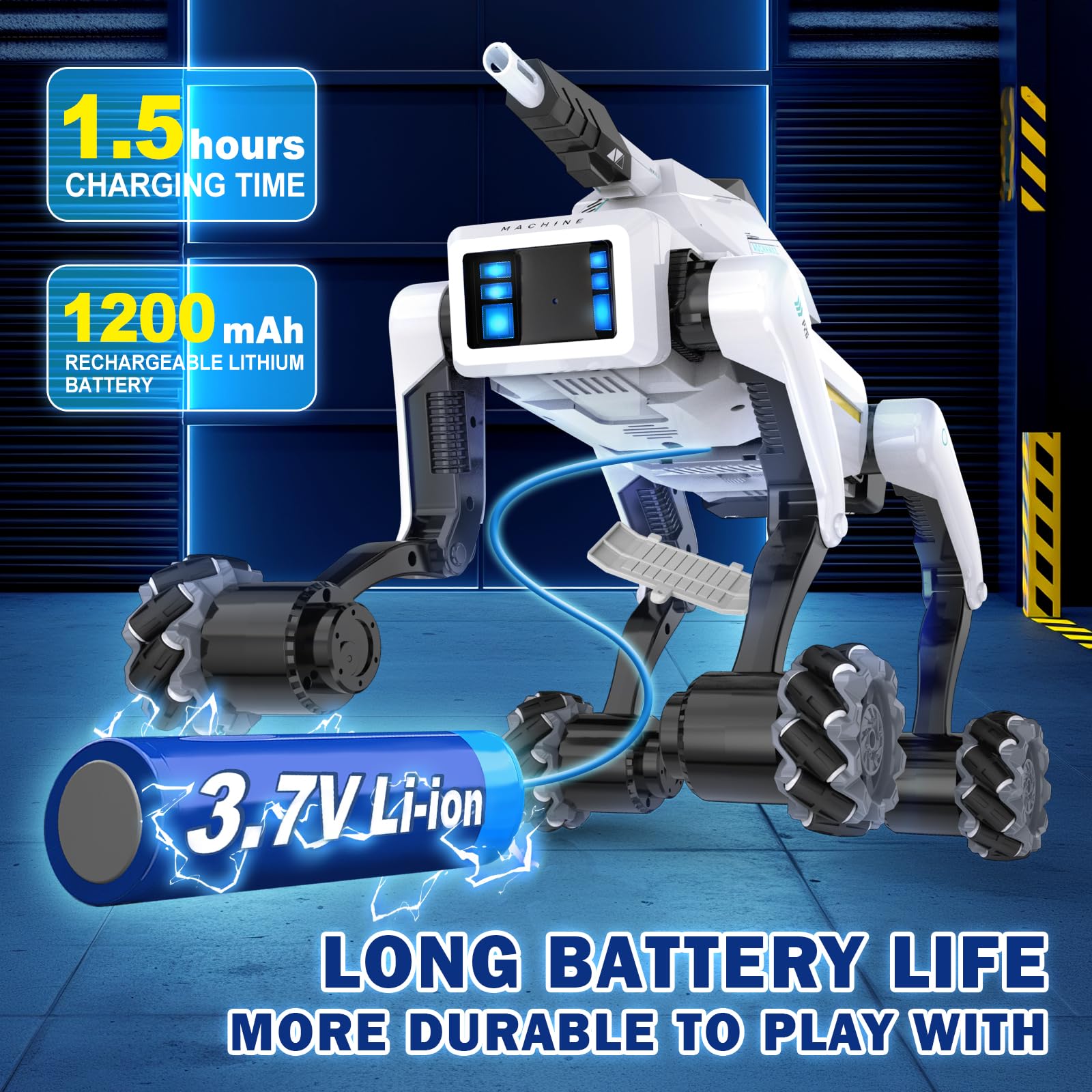 Smart Robot Dog - Interactive STEM Pet with Voice Control, 30+ Actions & APP Programming, Durable Design for Kids Age 6+ (Compatible with iOS/Android)
