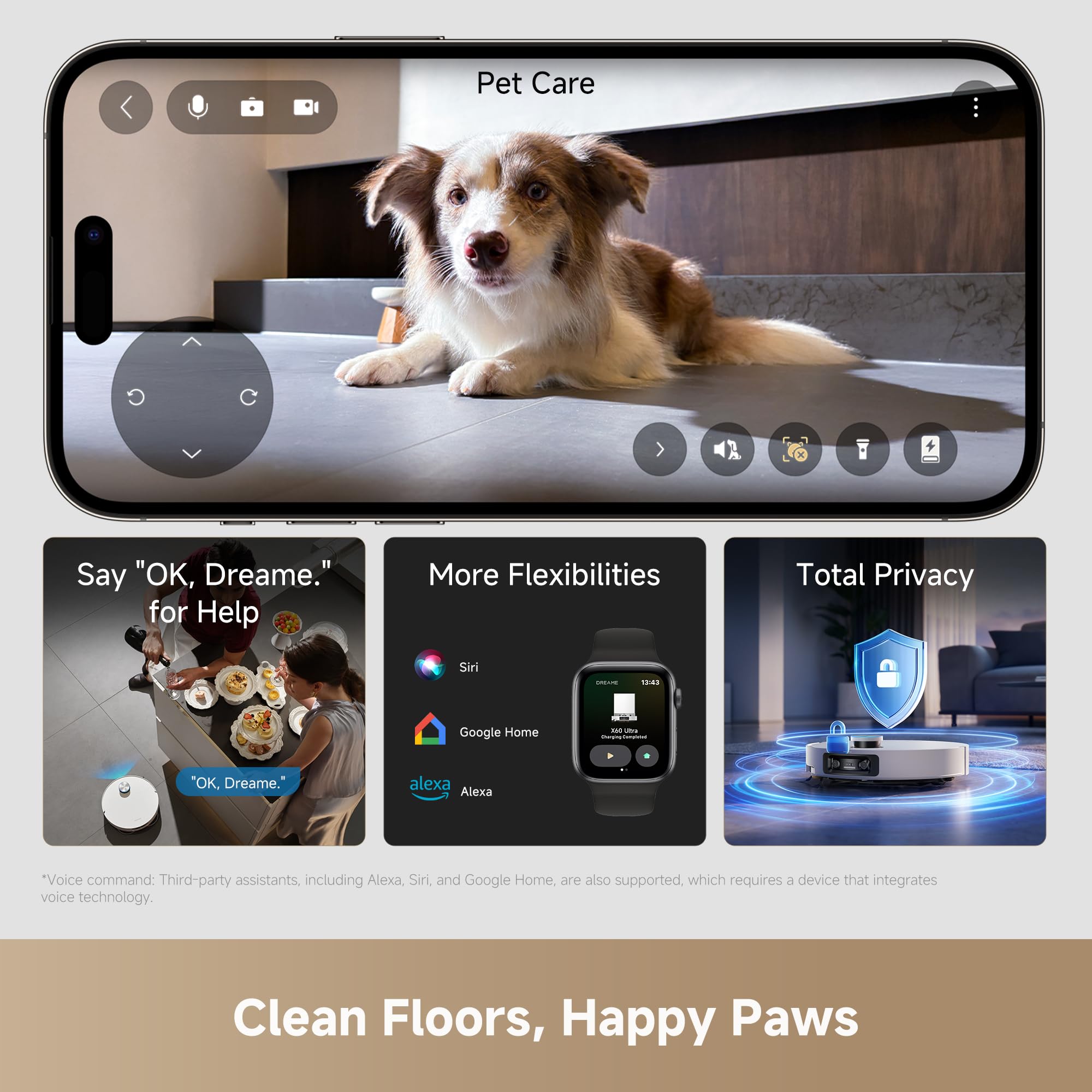 DREAME X60 Max Ultra Complete Robot Vacuum and Mop, Ultra-Thin Design, 35,000Pa Suction, Self Emptying&Refilling, Mop Self-Cleaning, 280+ Obstacle Avoidance, White