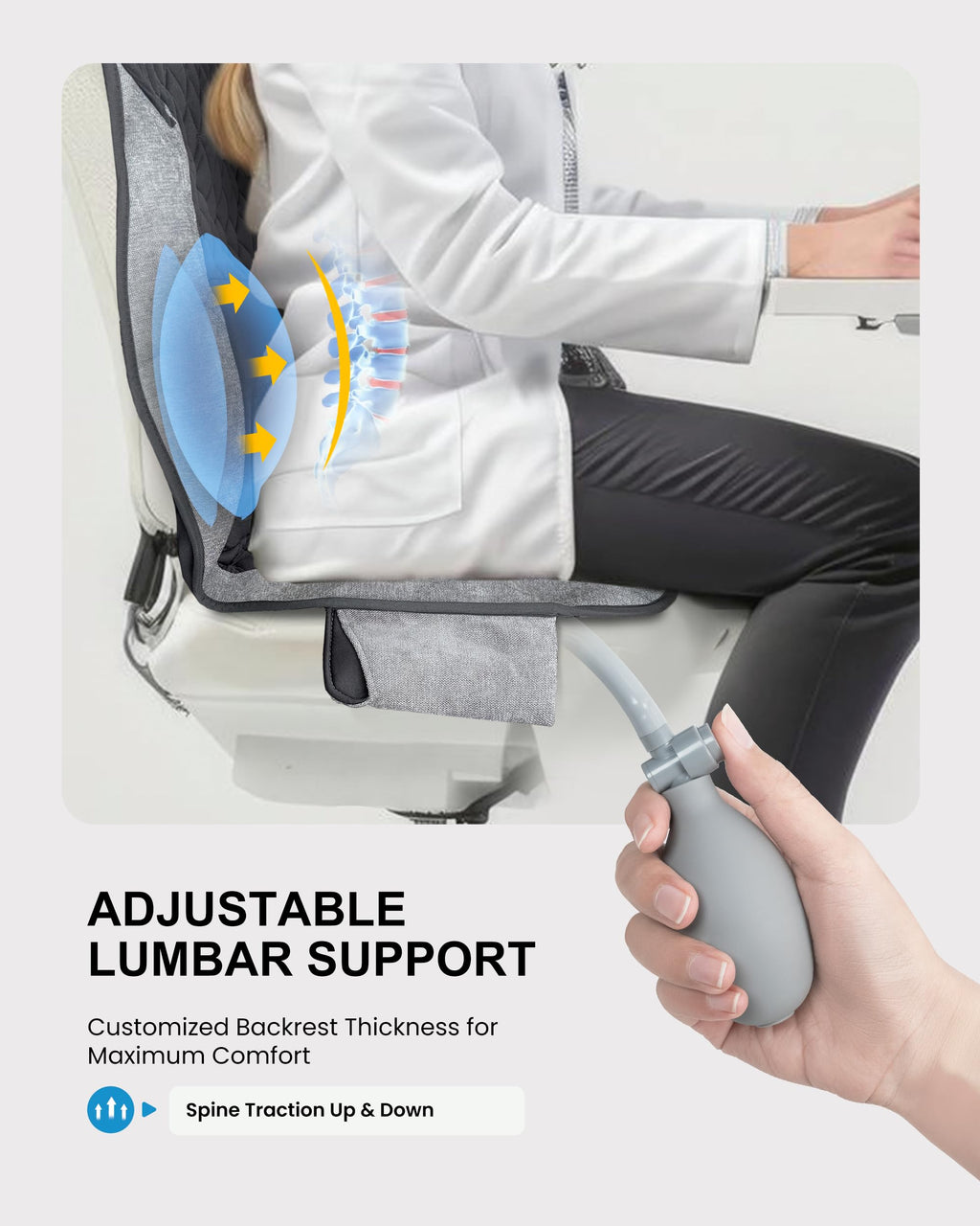 COMFIER Vibration Back Massager Seat Cushion with Heat,Father Day Dad Gifts for Men,10 Motors Massage Chair Pad,Chair Massager for Pain Relief at Office/Home, Father Day Gift