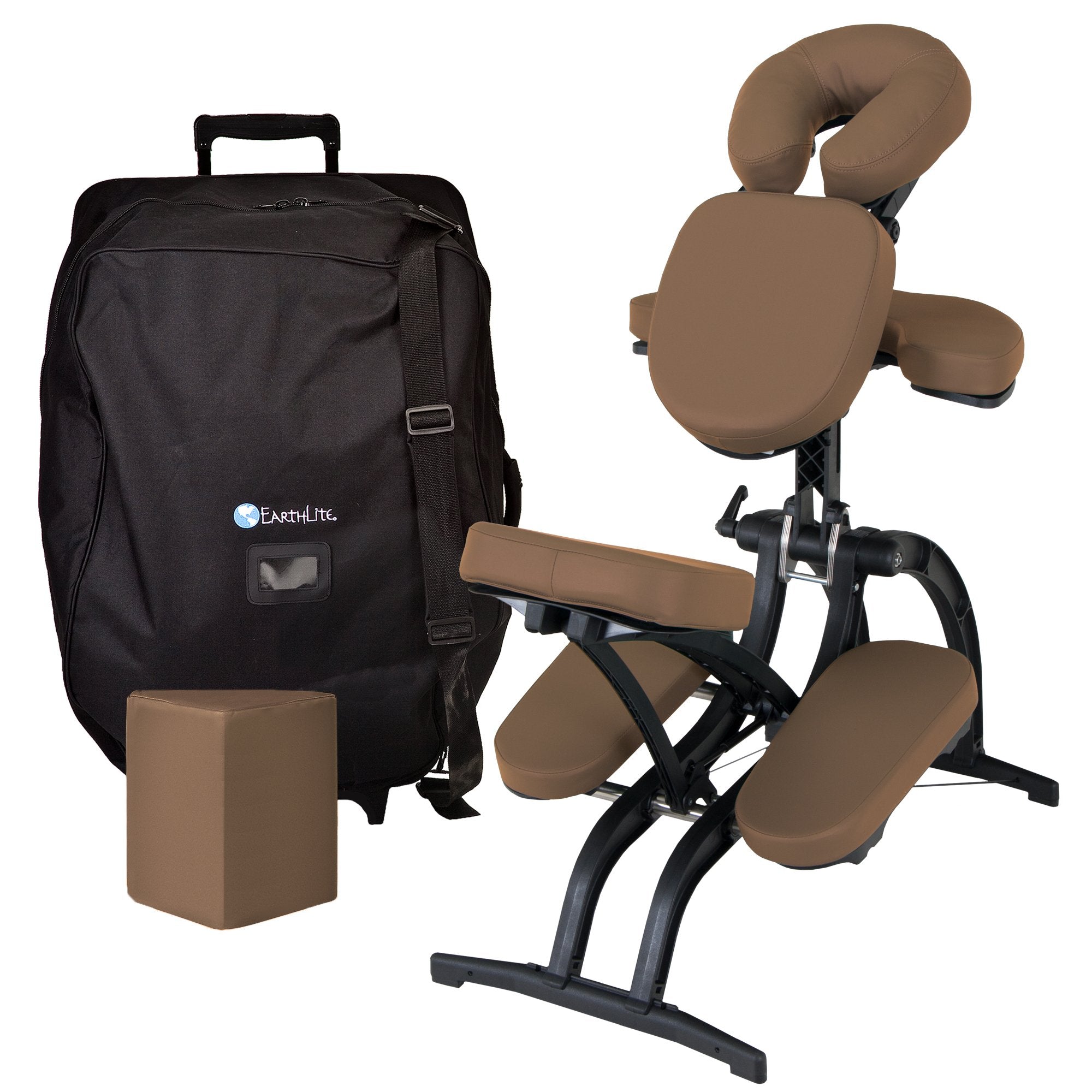 EARTHLITE Portable Massage Chair AVILA II - Premium Folding Spa/Massage/Tattoo Chair incl. Rolling Carry Case