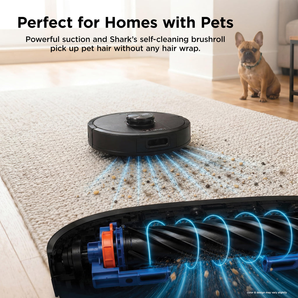 Shark Matrix Clean | Robot Vacuum Cleaner with Powerful Suction for Pet Hair, Rugs, Carpets & Hard Floors | Self-Empty Base | 60-Day Capacity | Voice Control | LiDAR Navigation | Cool Grey | AV2511AE