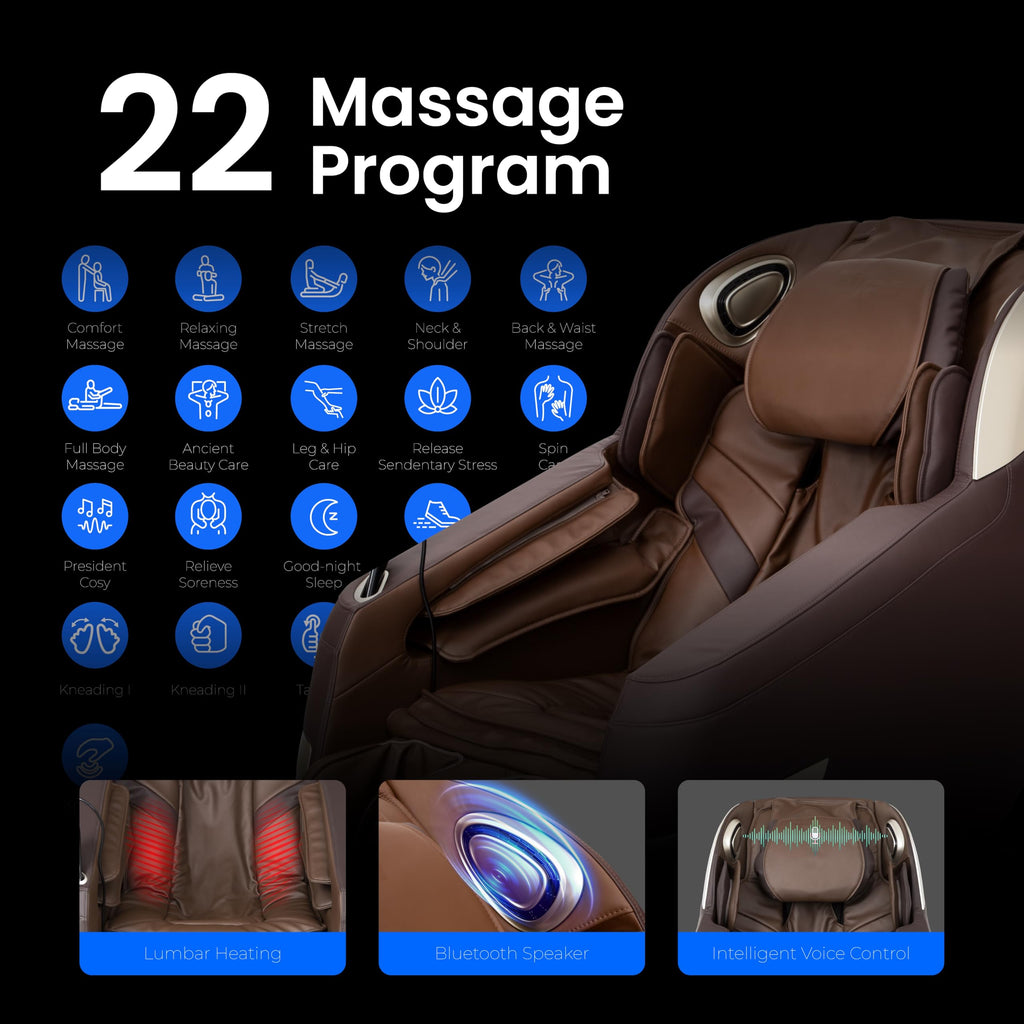 Titan Quantum Massage Chair | Taupe | Full Body & Zero Gravity Features | Customizable Massage Programs