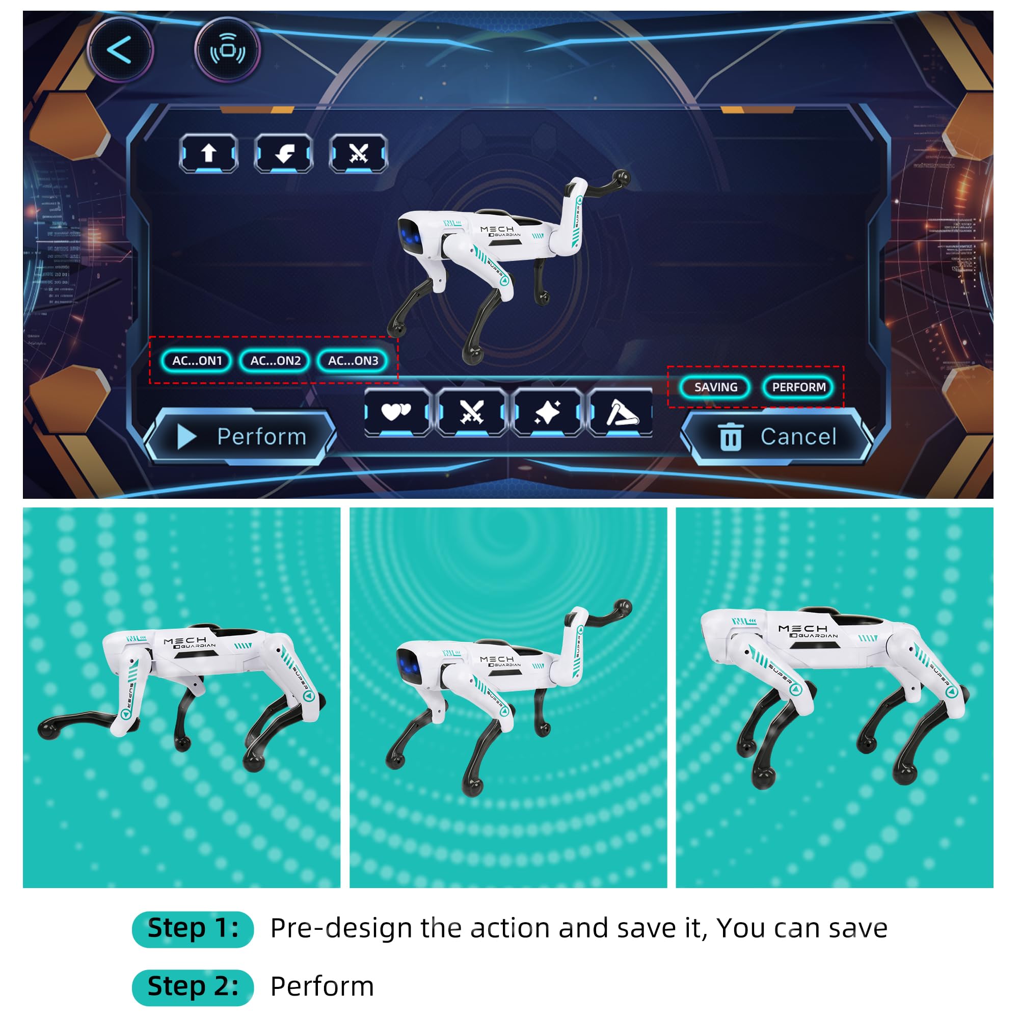 Smart Robot Dog - Interactive STEM Pet with Voice Control, 30+ Actions & APP Programming, Durable Design for Kids Age 6+ (Compatible with iOS/Android)