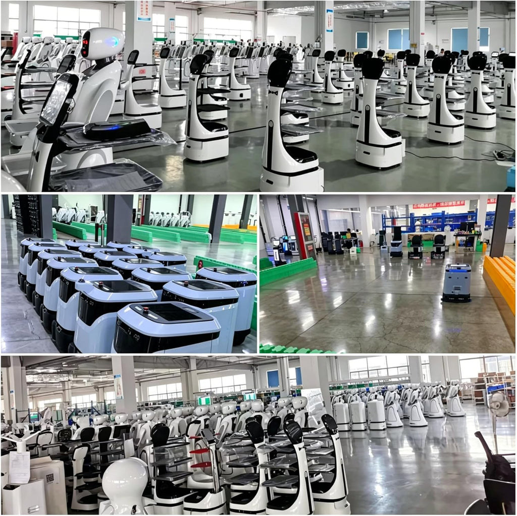 Smart Food Delivery Robot, Autonomous Restaurant Serving Waiter with Smart Navigation, AI Commercial Service Robot for Hotel Cafe Buffet Catering Use