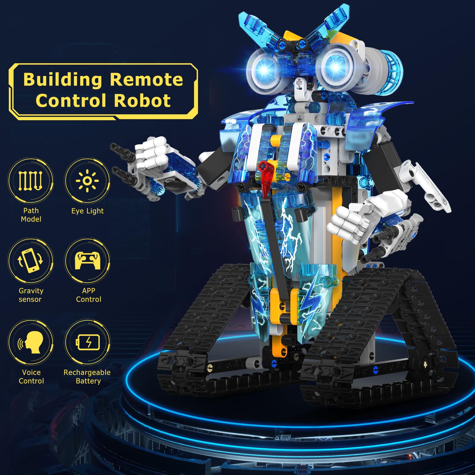 Robot Toys for 8-16 Year Old Boys Girls Kids with APP or Remote Control Science Programmable Building Block Kit, STEM Projects Educational Birthday Gifts