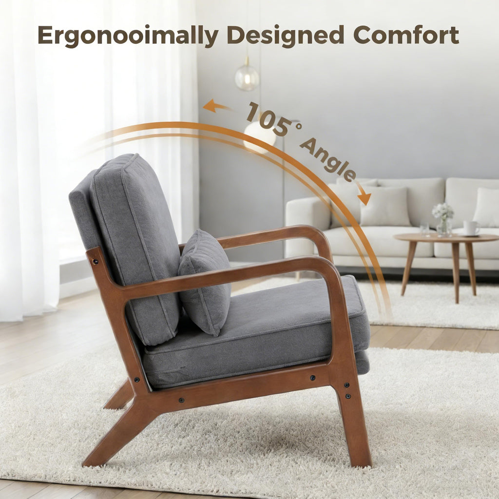 Simple Deluxe Massage Recliner Chair - Adjustable PU Leather Recliner, Luxe Reading Chair & Sofa Chair for Living Room Chairs or Bedroom Chair, Small Recliner for Home Theater, Black