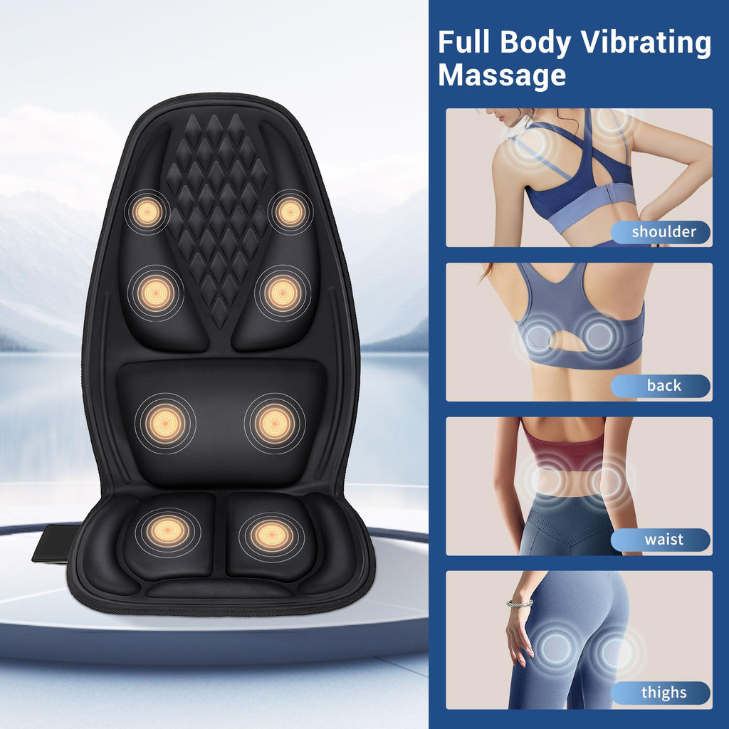 Back Massager for Chair,Massage Chair Pad Helps Relax Muscle and Relieve Pain, Using in The Office/At Home Seat Massager for Father's Day