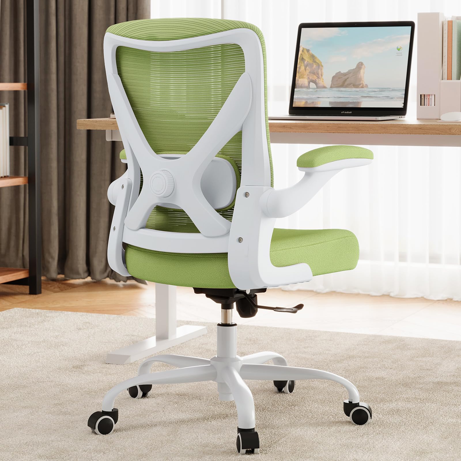Ergalithic Ergonomic Office Chair - X-Shaped Computer Desk Chairs Comfy, Mesh High-Back Gaming Chair with Adjustable Lumbar Support, Executive Task Chair for Adults, Comfortable for Long Hours
