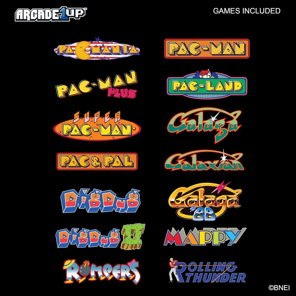 Arcade1Up PAC-Man Customizable Arcade Game Featuring PAC-Mania - Includes 14 Games & 100 Bonus Stickers