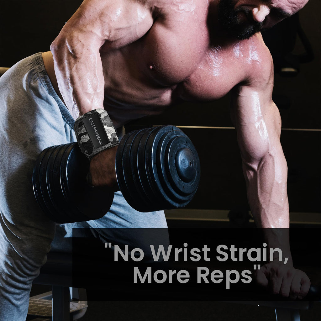 18" OG-Grade Wrist Wraps for Weightlifting – Heavy Duty Wrist Support with Thumb Loop & Lockdown Strap – Wrist Straps for Powerlifting, Bench Press & Gym Training