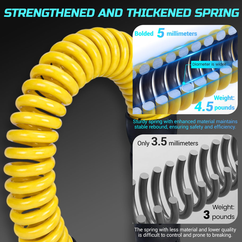 Cordless Battle Ropes for Home Gym & Apartment-Portable Ropeless Battle Ropes for Strength Training, HIIT & Full Body Exercise Includes Workout Guide & Storage Bag