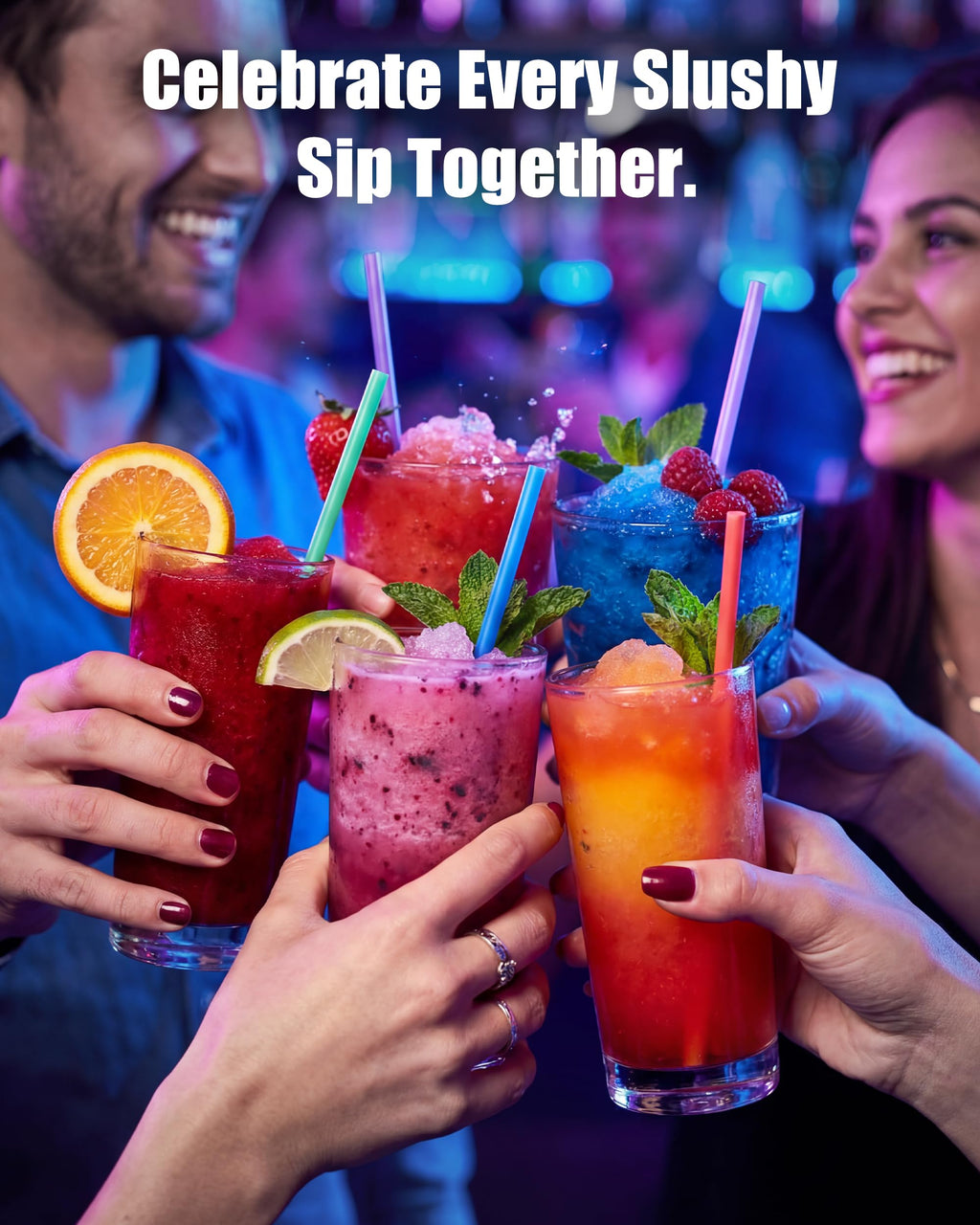 Commercial Slushy Machine 8Gal/30L, Margarita Slushie Smoothie Frozen Drink Maker,5-in-1,Wine Daiquiri Frapper Dispenser for Restaurants, Bars,Cafe and Home Party