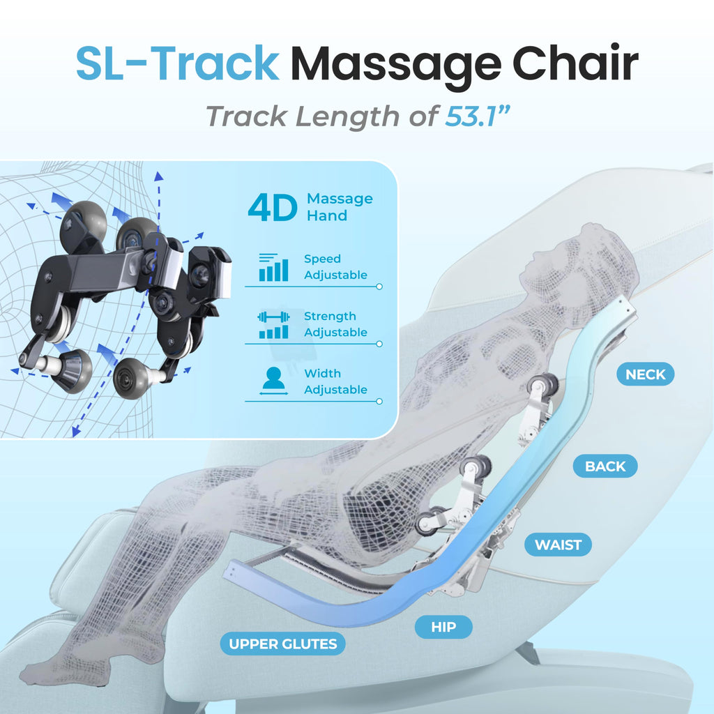 AmaMedic Osaki Haven 4D. Massage Chair Full Body, AI Health Detection, Intelligent Voice Control, Body Scan Technology, SL Track, Zero Gravity Reclining, Professional Massage Chair (Taupe)