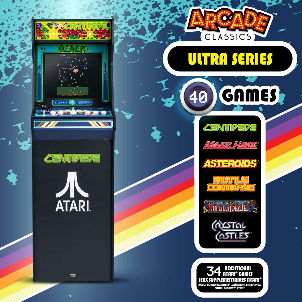 Arcade Classics - WWE Ultra Series Game Machine, 5 Games, 17" Liquid Crystal Screen - Indoor Cabinet, Retro, Gaming Console, Basement Decoration, Man Cave