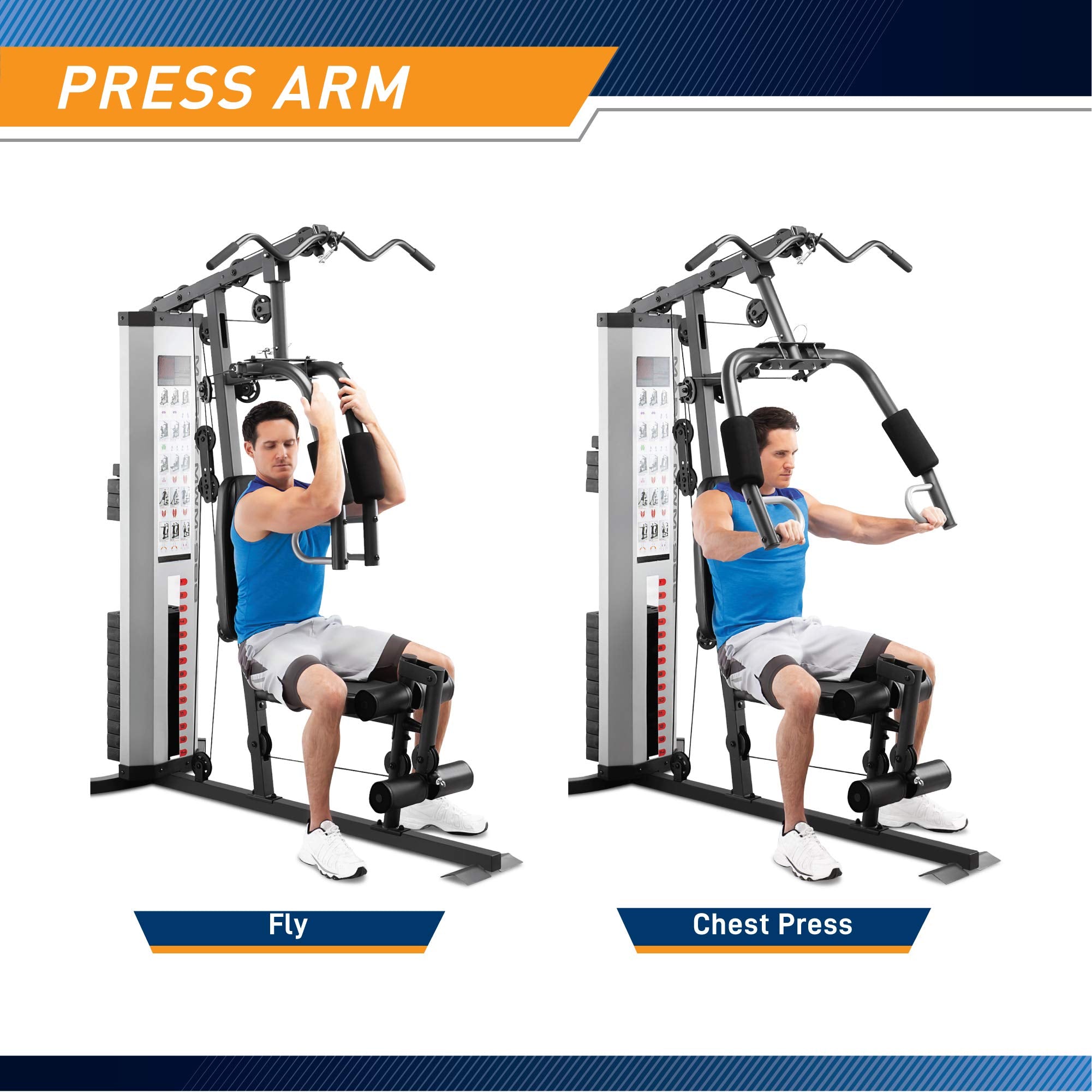 Marcy Multifunctional Workout Station 100lbs to 200lbs Stack Home Gym for Weightlifting and Bodybuilding
