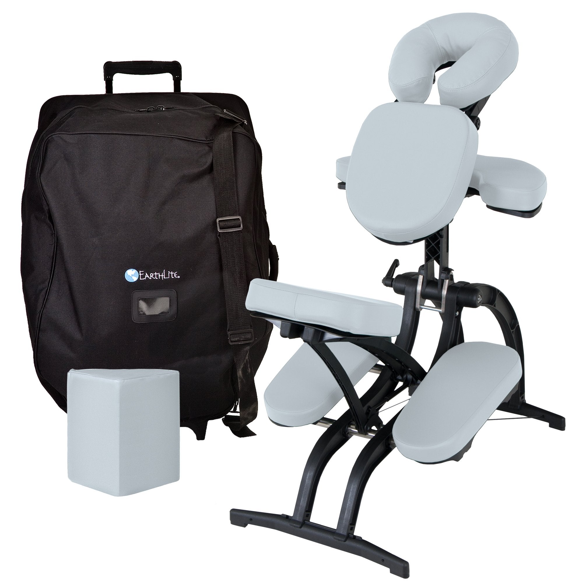 EARTHLITE Portable Massage Chair AVILA II - Premium Folding Spa/Massage/Tattoo Chair incl. Rolling Carry Case