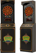 Arachnid Cricket Pro 650 Standing Electronic Dartboard with 24 Games, 132 Variations, and 6 Soft-Tip Darts Included, Brown,E650FS-BK3