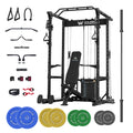 MAJOR FITNESS Drone1 Power Cage - Multi-Function Power Rack for Home Gym, Squat Rack, Cable Crossover System, for Strength Training