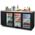 BODEGACOOLER Commercial Beverage Refrigerator with Glass Door,12.5 Cu.Ft Display Merchandiser Drink Refrigerator,Upright Commercial Bar Fridge,Display Drink Cooler,Soft LED Light,Romovable Shelves