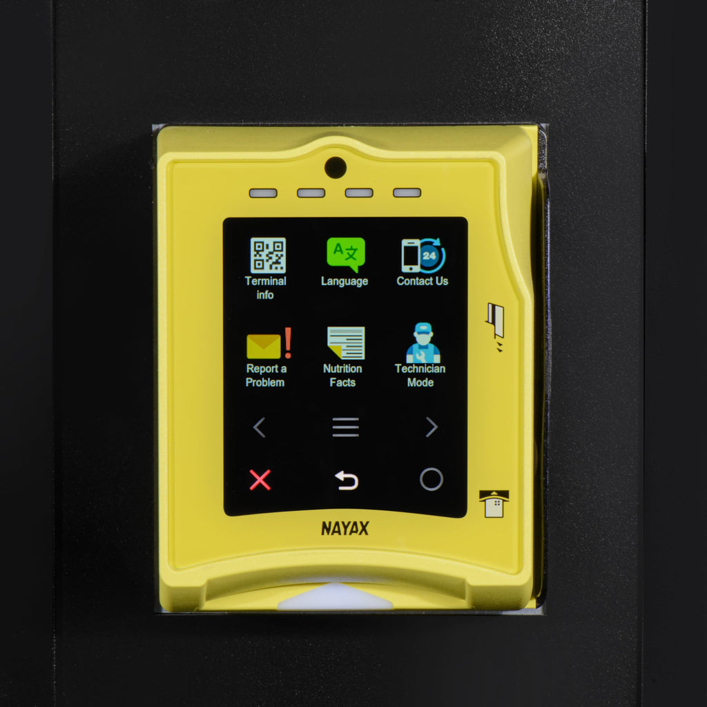 KoolMore Refrigerated Snack Vending Machine with 36 Slots Featuring a Credit Card Reader and Coin/Bill Acceptor in Black (KM-VMR-30-BCR)
