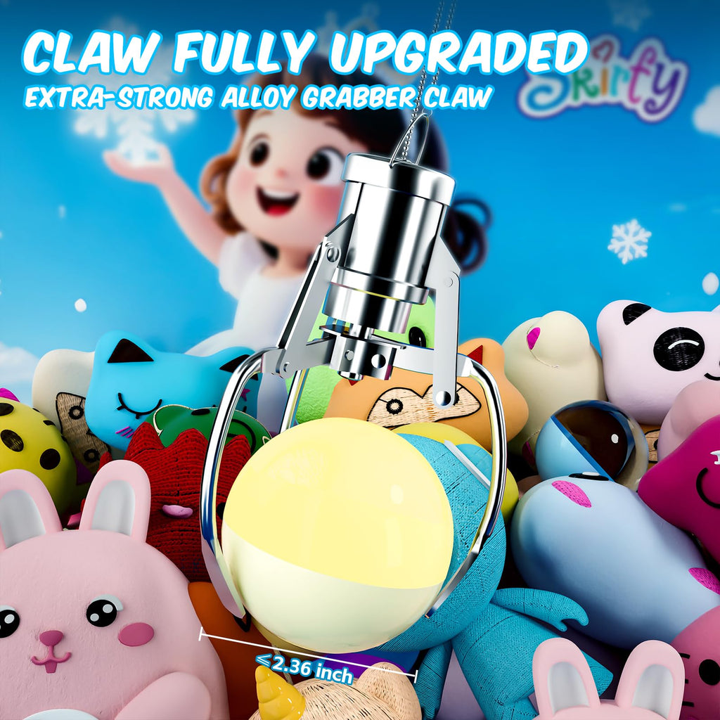 Skirfy 15” Claws Machines for Kids Adults with Sound Light, Vending Machine Candy Grabber Prize Dispenser Toys, Unicorns Claws Machines Electric Control,Birthday Girl Toys Gift