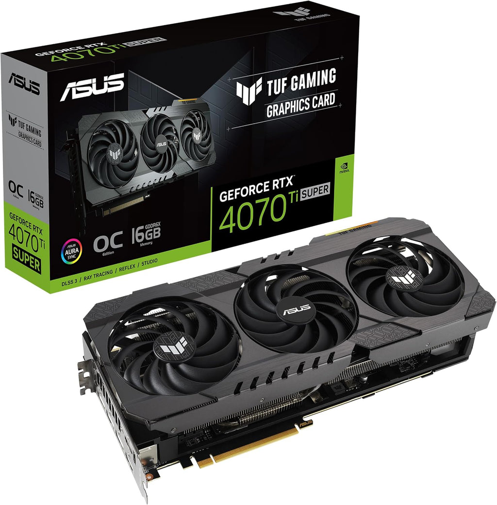 ASUS TUF Gaming GeForce RTX™ 4070 Ti Super OG OC Edition Gaming Graphics Card (PCIe 4.0, 16GB GDDR6X, DLSS 3, HDMI 2.1a, DisplayPort 1.4a), 3 Year Warranty
