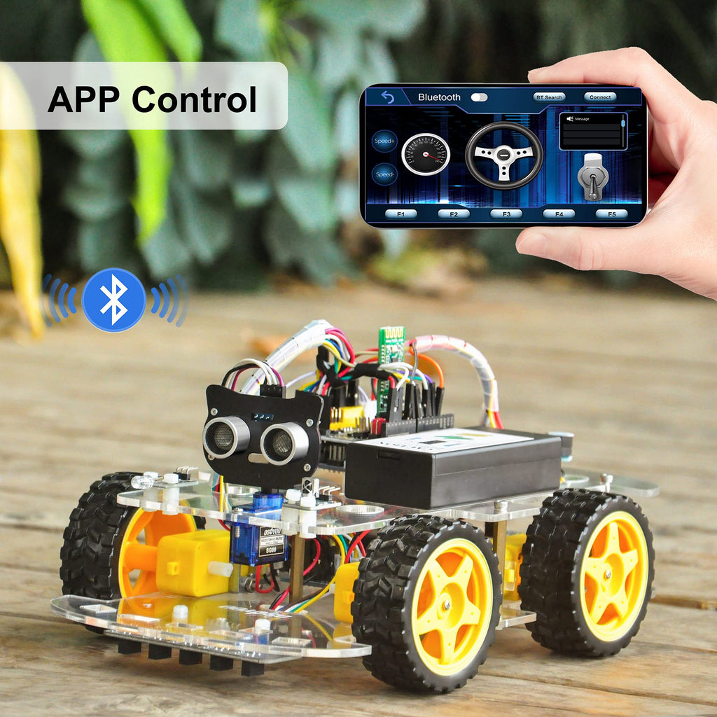 OSOYOO IoT Smart Robot Car Kit for Arduino – Classroom STEM Robotics Kit with WiFi & Bluetooth Control, Coding & Electronics Learning Platform for Schools