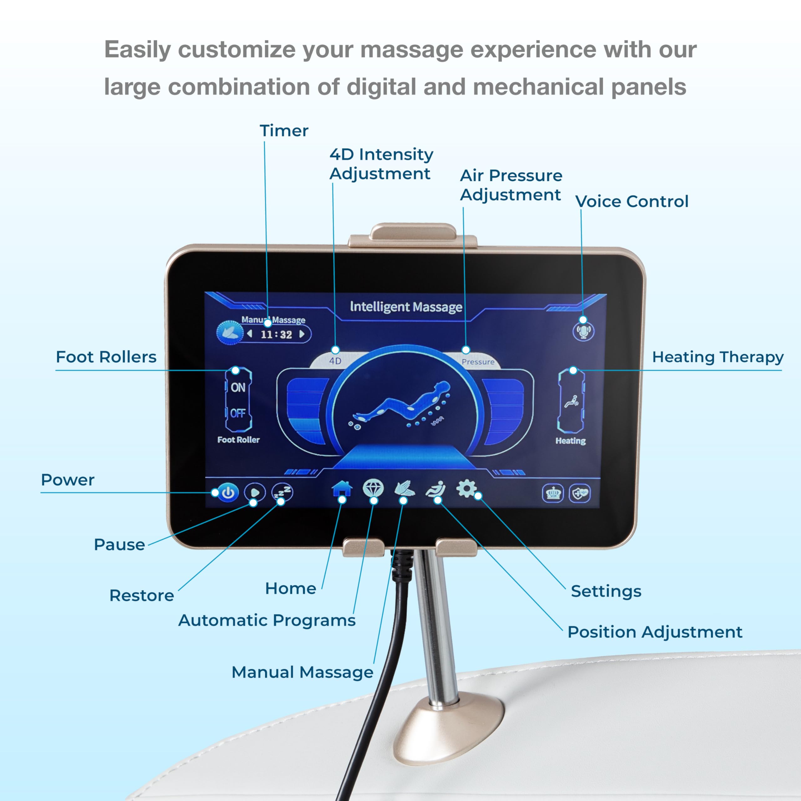 AmaMedic Osaki Haven 4D. Massage Chair Full Body, AI Health Detection, Intelligent Voice Control, Body Scan Technology, SL Track, Zero Gravity Reclining, Professional Massage Chair (Taupe)
