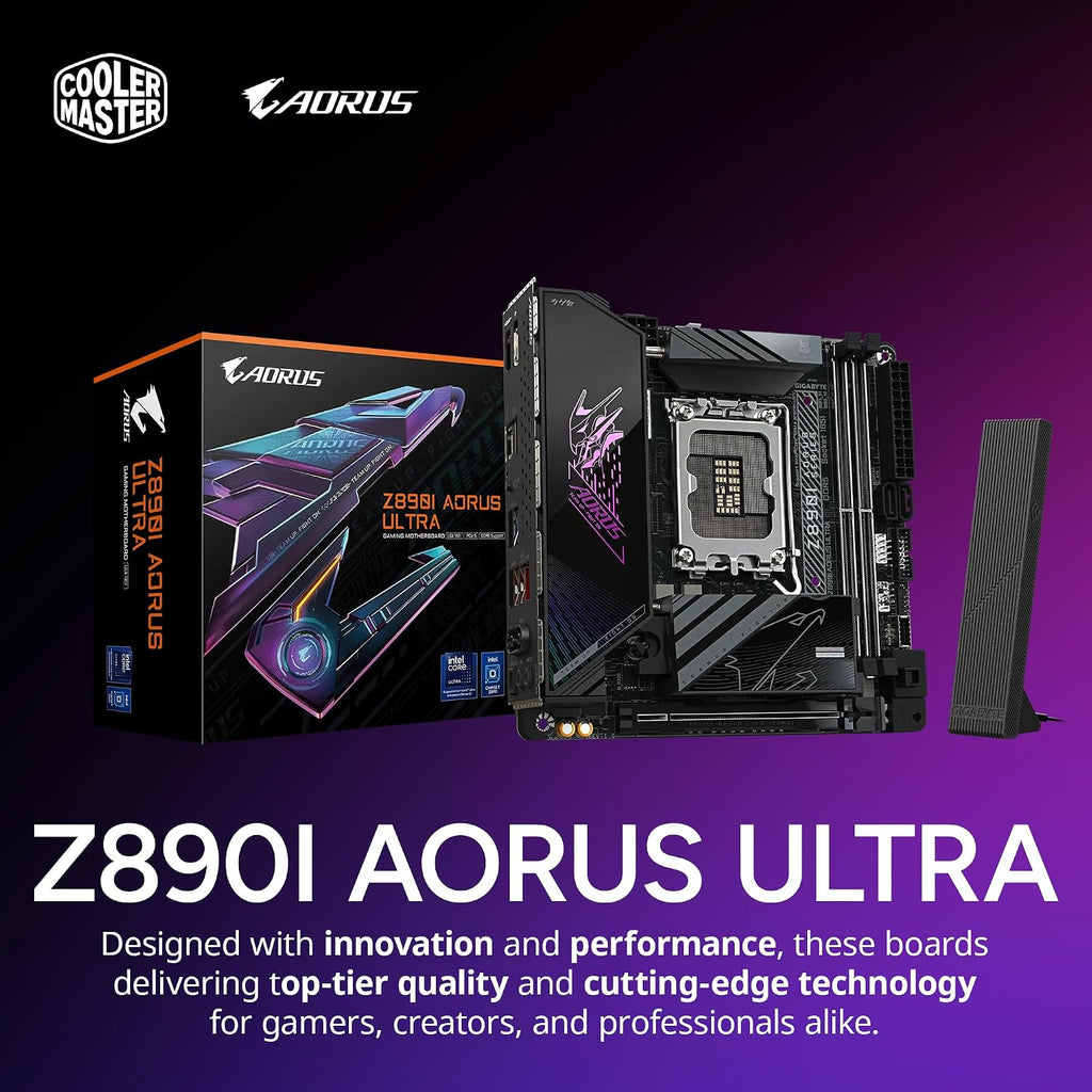 Cooler Master NR2 Pro Gaming PC Intel Ultra 7 KF + RTX 5080 Mini ITX PC | Intel Core Ultra 7 265KF + NVIDIA RTX 5080 16GB Gaming PC, 32GB DDR5 6000MHz, 2TB M.2 SSD, 280mm AIO Cooler, Windows 11