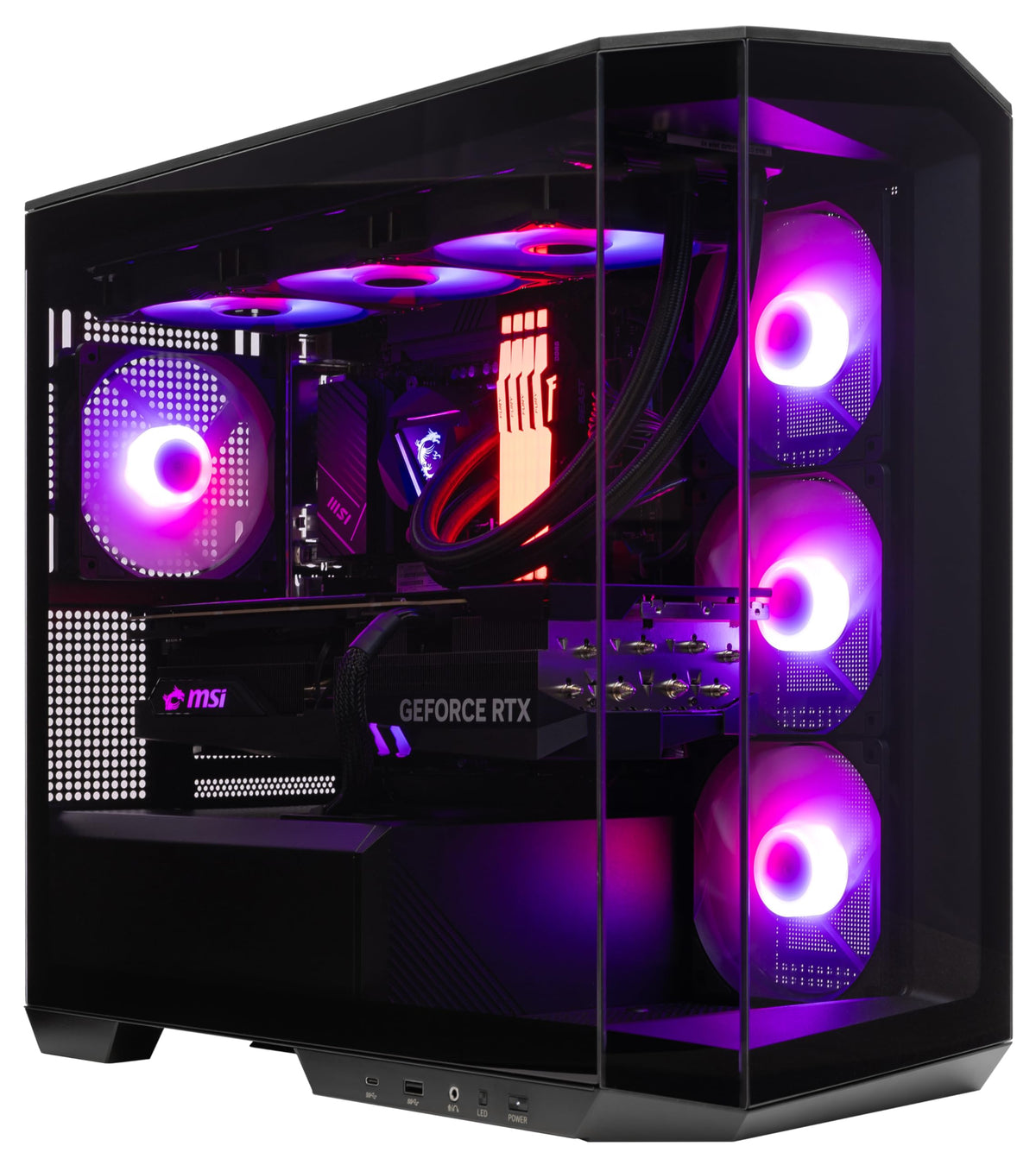 APC MAG PANO M100R - Intel Core Ultra 9-285K 24 core 5.7GHz - GeForce RTX 5080-4TB NVMe SSD - 64GB DDR5-1000W - Windows 11 Liquid Cooled Gaming Desktop PC WiFi RGB