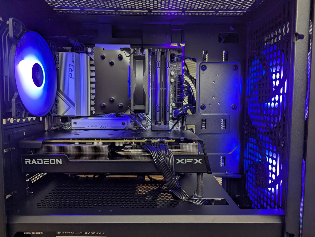 Centaurus Pollux M5 Gaming PC - AMD Ryzen 5 9600X, Radeon RX 9060 XT, 1TB NVMe SSD, 16GB RAM DDR5, Windows 11 PRO, WiFi. Custom Gamer Computer, Upgrade Path