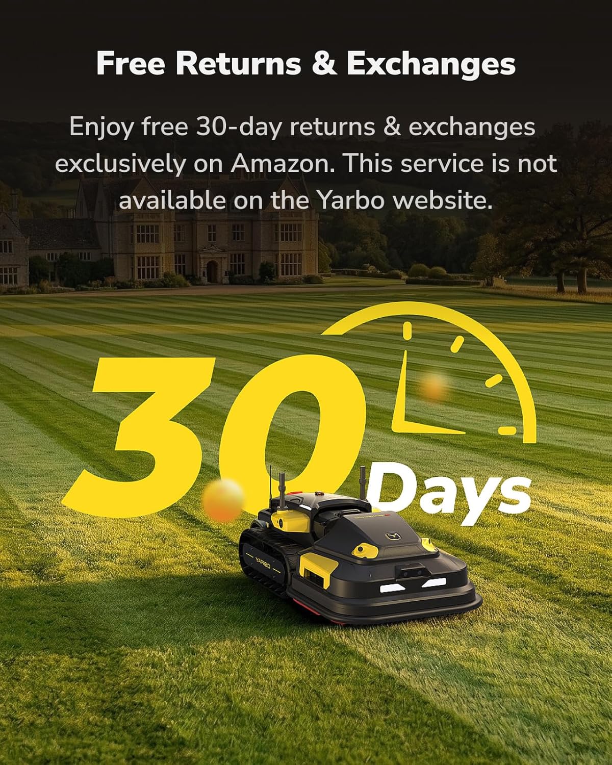 YARBO Robot Lawn Mower Pro, Blower and Snow Blower with Modular Design for Large Yard up to 6 Acres, APP Control Robotic Lawnmower with 0.8"-4.0" Cutting Height, AI Vision & RTK for Navigation