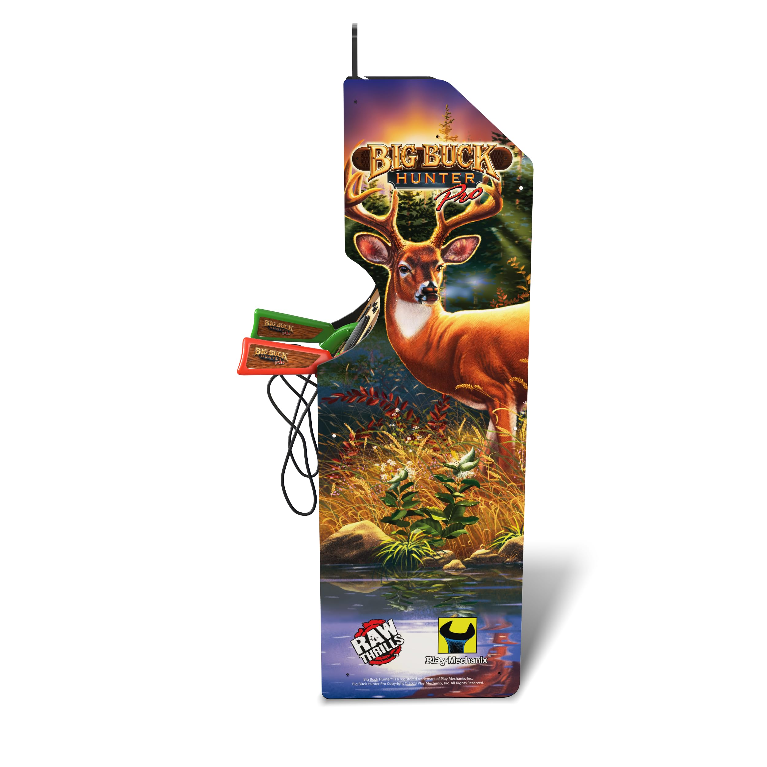 Arcade1Up Big Buck Hunter Pro Deluxe Arcade Machine for Home, 5-Foot-Tall Stand-up Cabinet, 4 Classic Games, and 17-inch Screen