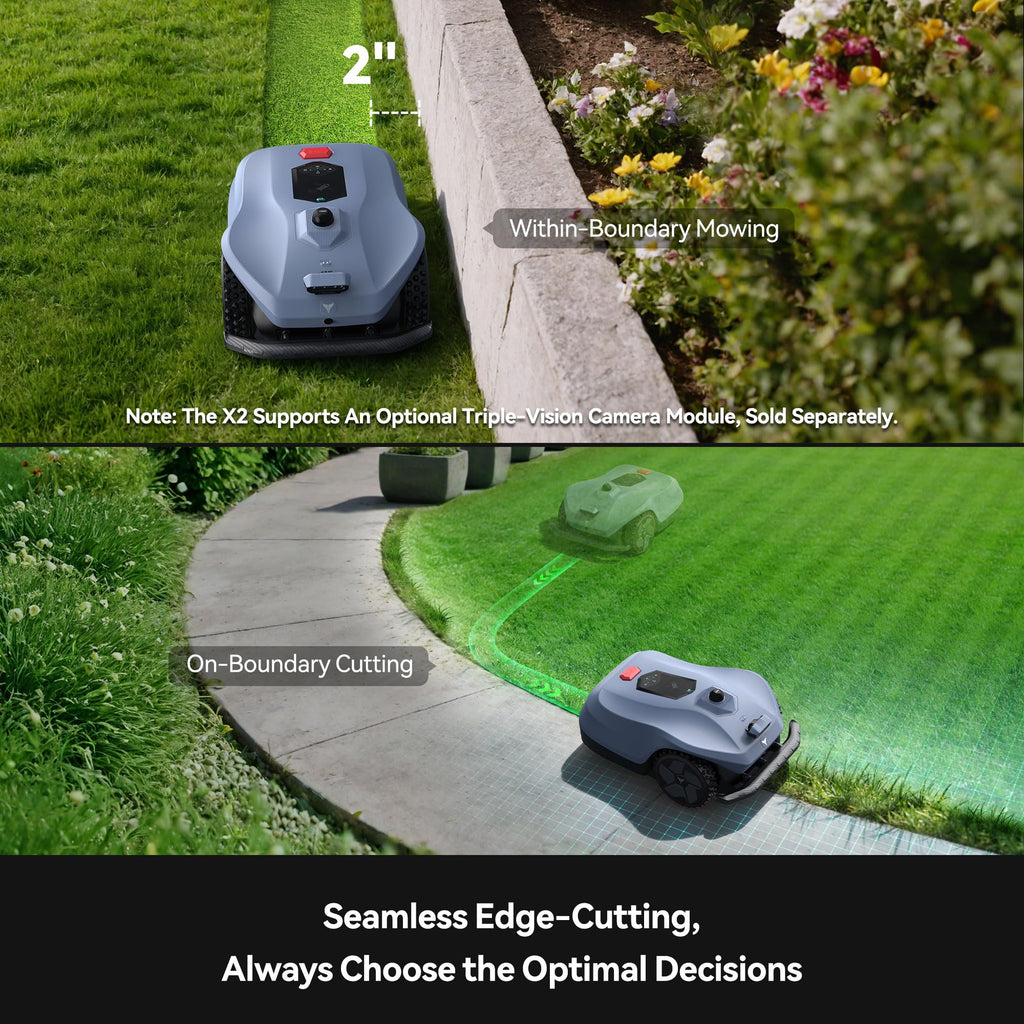 Neomow X SE 3D LiDAR Slam Mapping Robot Lawn Mower Perimeter Wireless for 3/4 Acres AI Vision Obstacle Avoidance with 4G, No RTK Antenna Required, App Control, GPS, IPX5, Anti-Theft, Queit