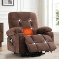 Power Lift Recliner Chair for Elderly with Massage and Heat, Comfortable Electric Power Reclining Chair with Side Pockets,2 Cup Holders and USB Charging Port for Living Room (Grey)