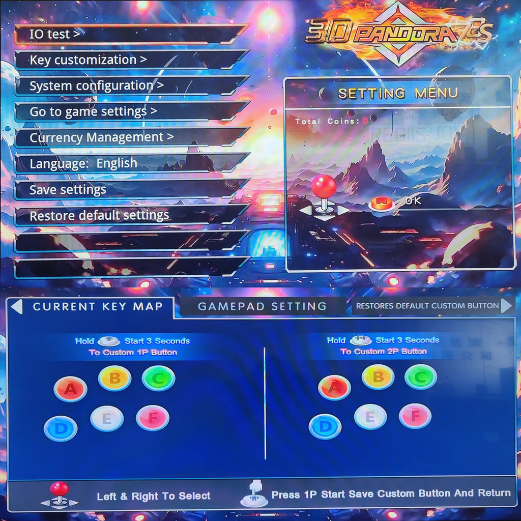 RegiisJoy 36800 in 1 Arcade Game Console Pandoras W88 Pro WiFi Function Game Machine for PC & Projector & TV, 2-4 Players, 1280X720, 3D Games, Search/Hide/Save/Load/Pause Games, Favorite List