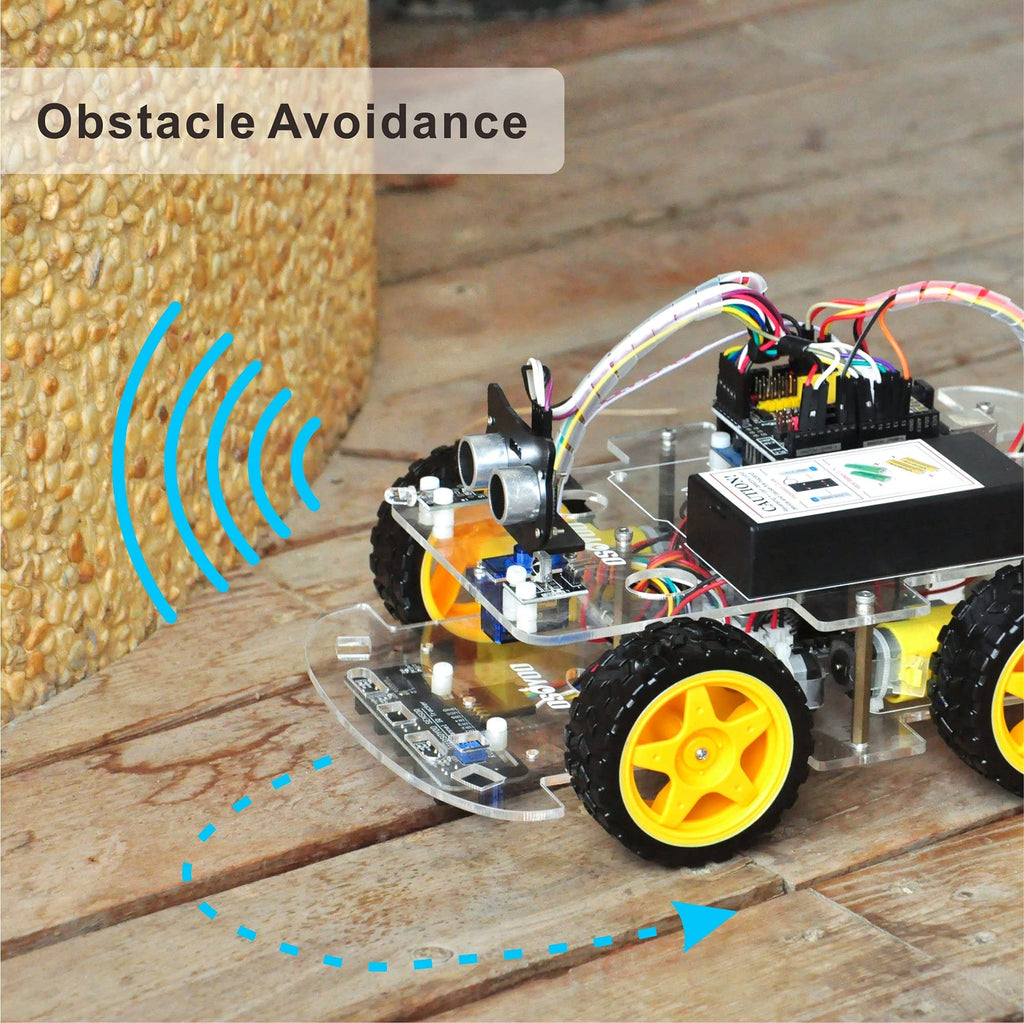 OSOYOO IoT Smart Robot Car Kit for Arduino – Classroom STEM Robotics Kit with WiFi & Bluetooth Control, Coding & Electronics Learning Platform for Schools