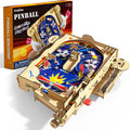 GobiDex DIY Pinball Machine Kit for Kids, Build Your Own Arcade Game, Wooden STEM Toy for Learning, Birthday Gift for Boys and Girls Ages 8+