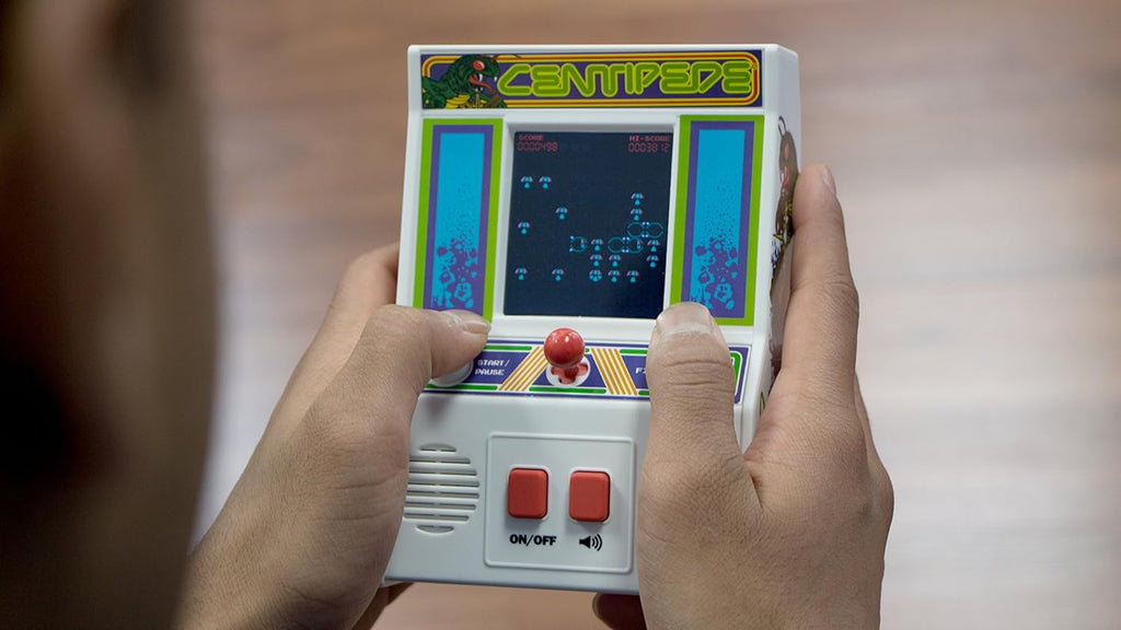 Basic Fun Arcade Classics - Centipede Retro Handheld Arcade Game, White, One Size