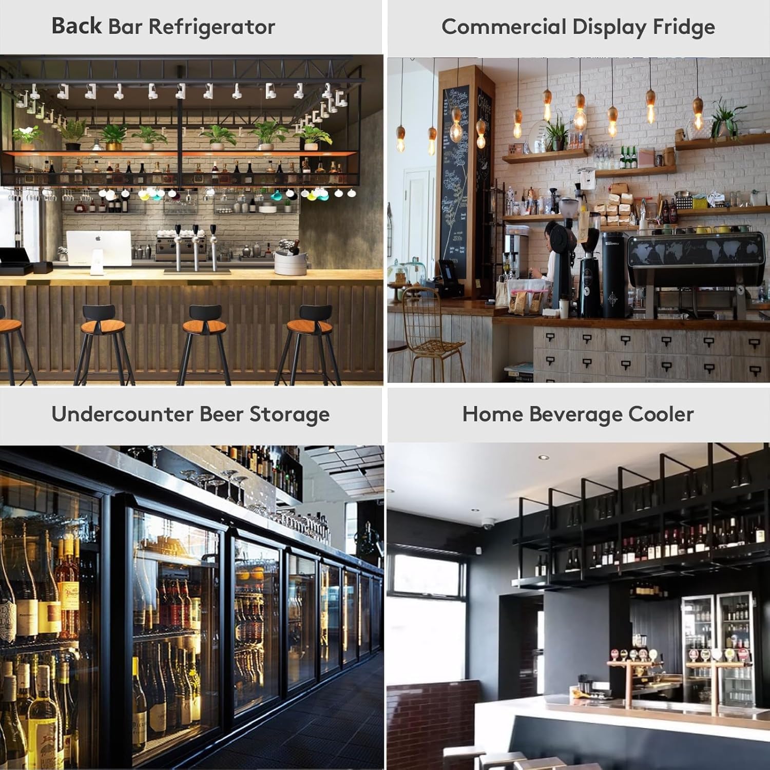 BODEGACOOLER Commercial Beverage Refrigerator with Glass Door,12.5 Cu.Ft Display Merchandiser Drink Refrigerator,Upright Commercial Bar Fridge,Display Drink Cooler,Soft LED Light,Romovable Shelves