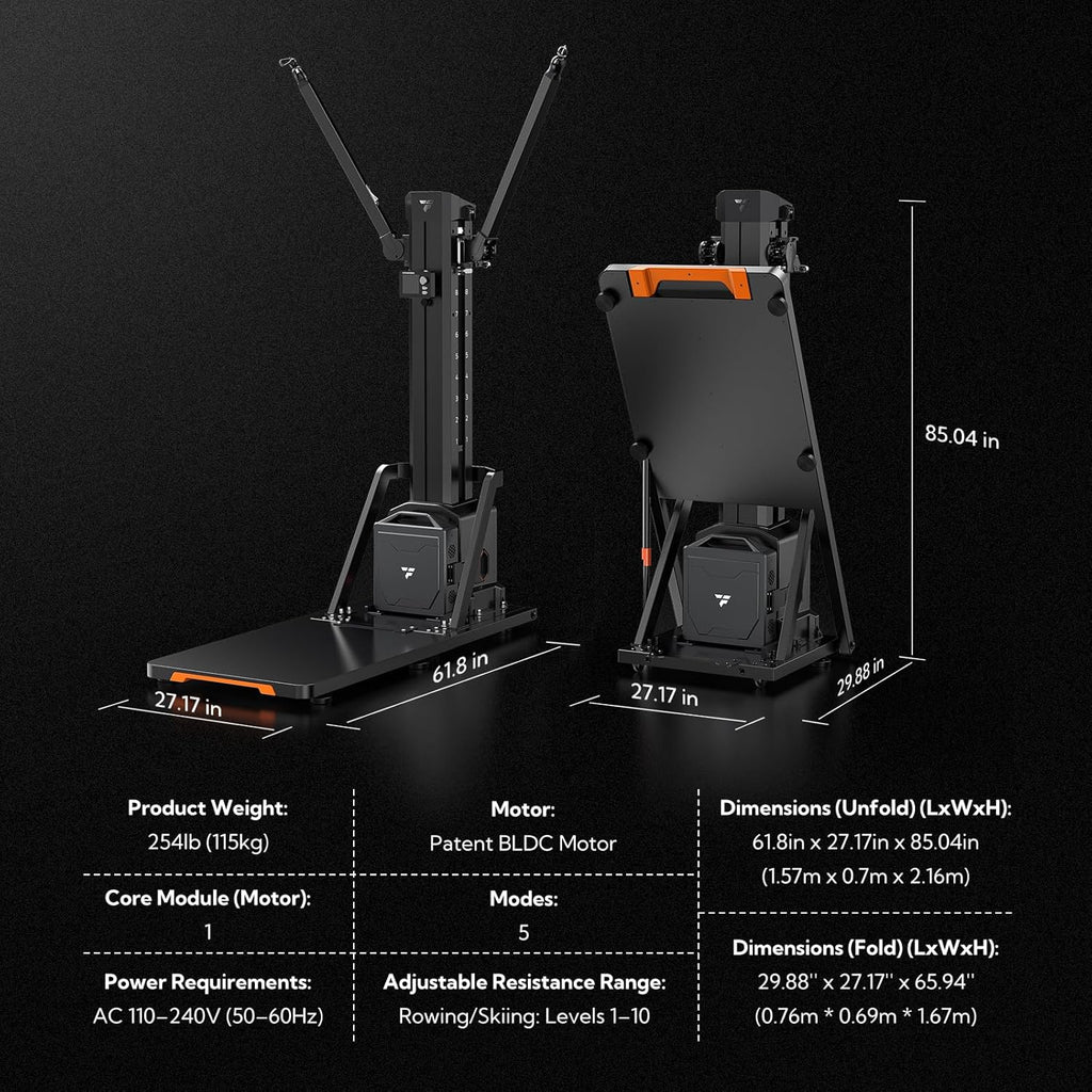 Titan Smart Home Gym, All-in-One Strength Training and Ski Machine, Digital Weight System for Full Body Workout, Functional Gym Machine, Squat Rack & Ski Machine