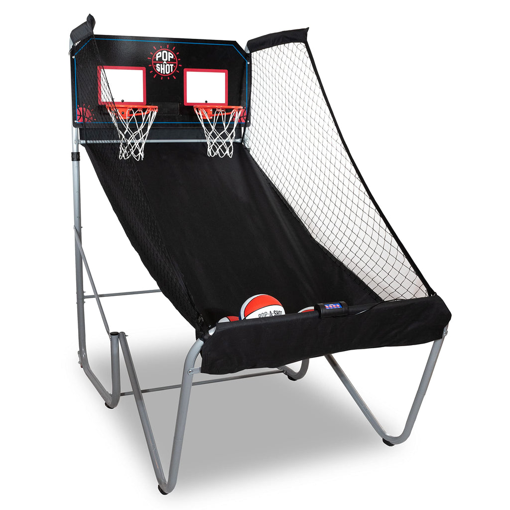 Pop-A-Shot - Home Dual Shot | Arcade Basketball Game for Home | Sensor Scoring Hoop, 16 Game Modes, 7 Balls | Foldable for Easy Storage | Fun for All Players