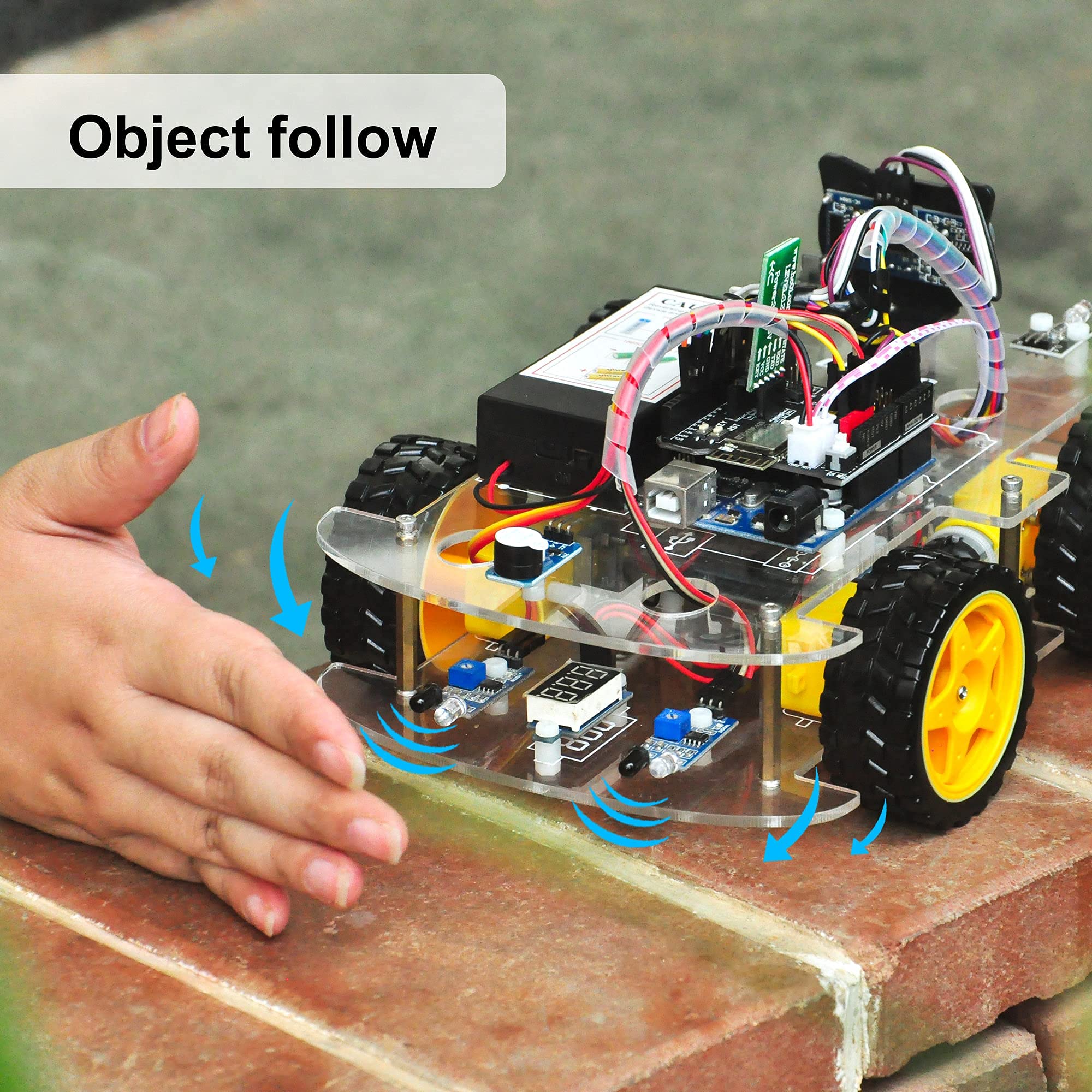 OSOYOO IoT Smart Robot Car Kit for Arduino – Classroom STEM Robotics Kit with WiFi & Bluetooth Control, Coding & Electronics Learning Platform for Schools