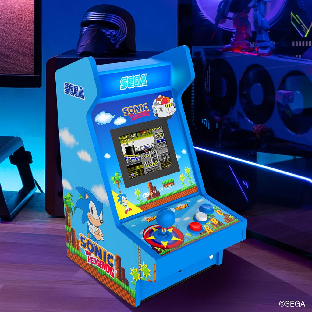 My Arcade Sonic The Hedgehog Mighty Player: Sega Retro Arcades, Sonic Games, 4 Classic Sega Games in 1, Sonic Toys, 11 Inch Arcade Gaming