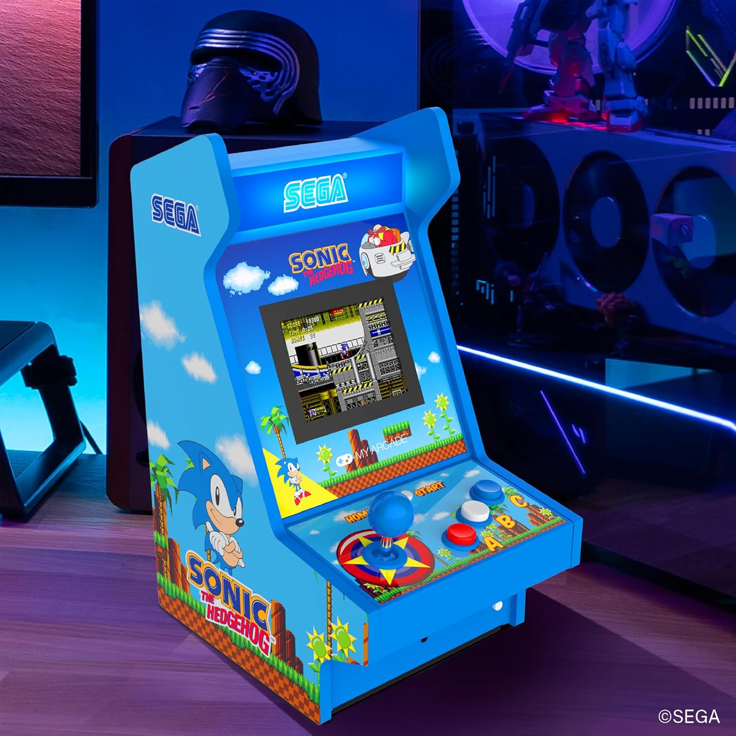 My Arcade Sonic The Hedgehog Mighty Player: Sega Retro Arcades, Sonic Games, 4 Classic Sega Games in 1, Sonic Toys, 11 Inch Arcade Gaming